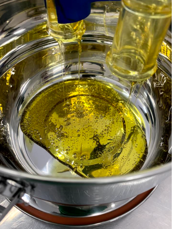 As of June 2021, CLC has been able to consistently produce distillate oil (pictured above) with a THC concentration of 90.4%. The distinct transparency of the liquid is indicative of its purity, and is a key element of its appeal for licensed producers and legal-aged cannabis users alike. 